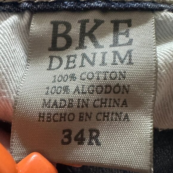 BKE Denim Carter Straight Men’s 34R Leg med Wash blue Jeans 30” Inseam‎ Cotton - Picture 5 of 5